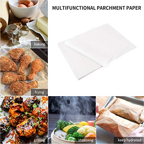 image for SMARTAKE 200 Pcs Parchment Paper, Non-Stick 100 Pcs 12x16 Inches Recta