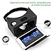 Splaks AP003 Google Cardboard V2.0 3D Glasses Virtual Reality DIY Kit, Black