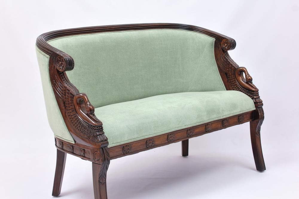 Laurel Crown Empire Swan Settee
