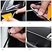 YIJINSHENG Auto 3D 5m interior Decorative thread sticker Automobile Insert type Dashboard Decoration Strip DIY Car Styling (Silver)