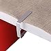 OUNONA Stainless Steel Table Cloth Clip Table Cover Clamps, Pack of 20(Silver)