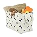 Bone Dry Pet Storage Collection Paw and Bone Print, Small Rectangle, 14x8x9
