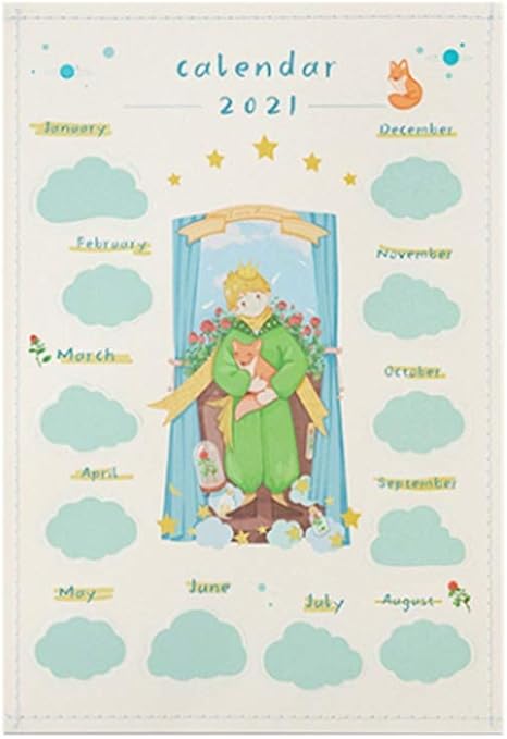 Amazon Co Jp カレンダー 21 壁掛け おしゃれ 21ウォールカレンダー子供のための魔法の想像力ホームメモシンプルでかわいい カレンダーの壁カウントダウン11 4x16 5in Color B ホーム キッチン