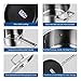 Viewee Cookware Set Stainless Steel Pots and Pans Sets with Nonstick Coated Skillet 8-Piece Kitchenware Set Dishwasher & Oven Safe Tri-Ply with Lids, PFOA Free Compatible to Multi-Stove Top for Home