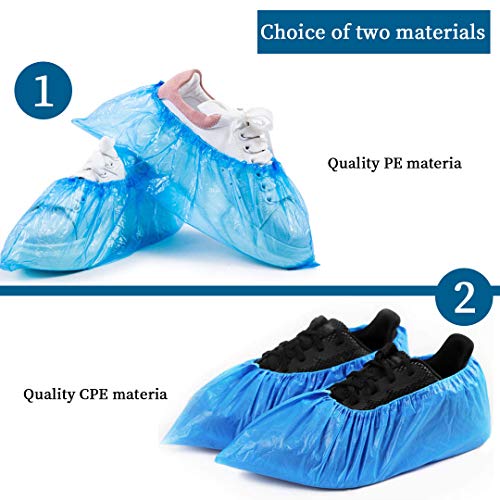 100 Pack (50 Pairs) Disposable Shoe & Boot Shoe Covers Waterproof Slip