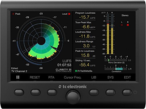 image for TC Electronic CLARITY M V2 Stereo and 5.1 Audio Loudness Meter with 7