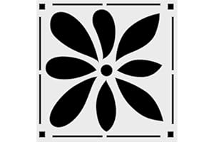 LYMSSESS Wall Stencils for Painting Large Pattern 12" x 12", Reusable Large Floor Stencils, Simple Tile Stencils for Decor (NS6)