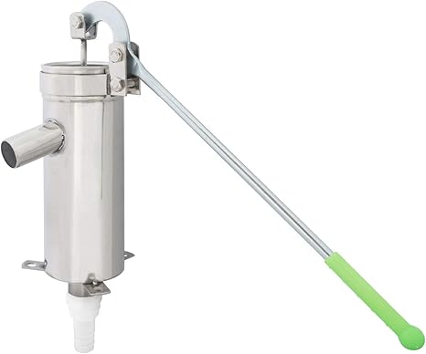 Amazon Cific 井戸 手押しポンプ ステンレス 排水 取水 説明書付 中実ハンドル 給水 排水ポンプ本体