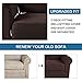 H.VERSAILTEX T Cushion Sofa Slipcovers 2 Piece Couch Covers Furniture Cover/Protector, Super Stretch Non Slip Soft Couch Sofa Cover with Elastic Bottom for Kids, Pets (XL Sofa 89