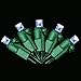 Cosmo Lighting Christmas / Outdoor / Patio Lights 60 count Concave LED String Lights, Green Wire, Cold White