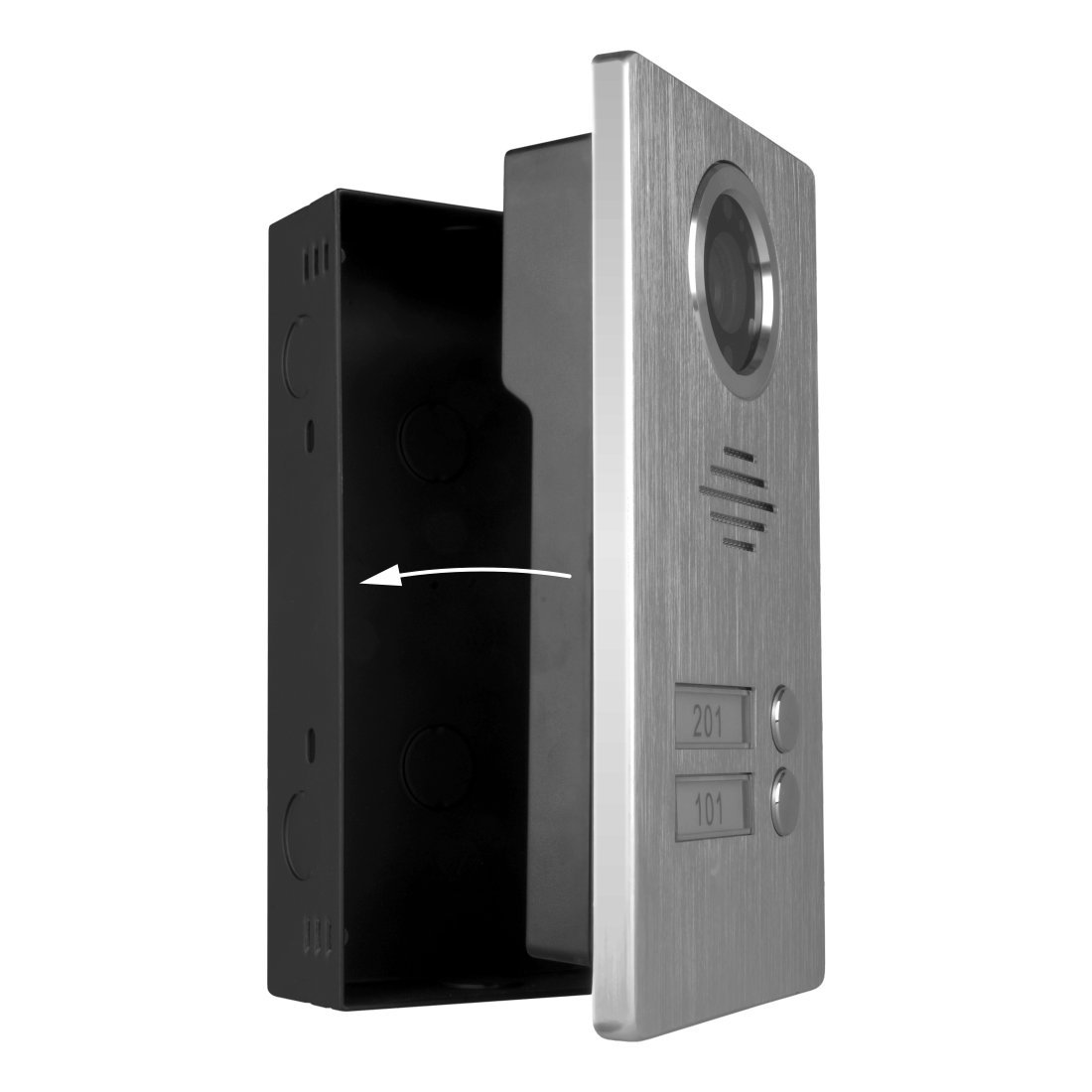 ELRO DV47EB Suitable for DV477W Series and DV477IP Series Grey, Flush Mount Box (Black)