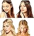 YallFF gold head chain jewelry for women gypsy bollywood halloween indian headband hair headpiece