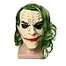 Adult Men Knight Joker Clown Costume Latex Mask Creepy Scary Halloween Cosplay Party Props