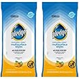Pledge Multisurface Furniture Polish Wipes, Works on Wood, Granite, and Leather, Cleans and Protects, Fresh Citrus - Pack of 2 (25 Total Wipes)