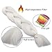 WIGENIUS 3 Pieces Jumbo Braid Hair Kanekalon Braiding Hair White Braiding Hair Hot Water Setting Xpression Braiding Hair(3PCS, White)