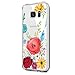 Clear Case for Samsung Galaxy S21 Plus Soft TPU+Hard PC Shockproof Case Samsung S21 Plus Cover Case for Galaxy S21 Plus Flower Case Protection Back Case Samsung Galaxy S21 Plus Phone Case 2021 6.7