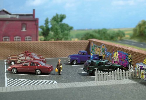 Busch 9713 Asphalt parking area HO Scale Scenery Kit