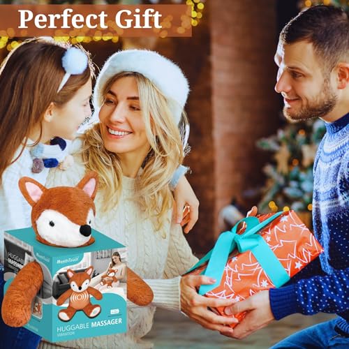 BOSS CLASS Huggable Massager Vibrating Animal Massage Cushion Pillowr Neck  Body Relaxing Vibration Christmas Gift & Custom Storage Carrier (Brown Fox)  in Dubai - UAE