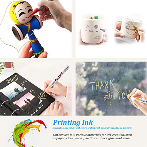 image for CHUIR 3-Pack Tire Paint Pen, Permanent Waterproof Ink Tyre Marker for 