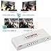 Farsail FS0104D 1X4 HDMI Splitter V1.4 1 In 4 Out Amplified Powered AV Cable Tv Splitter Signal Distributor Support Full 2160P 2Kx4K 3D