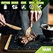 Newman Ware Bamboo Utensils Set, 8-Piece Travel Utensil, Eco-Friendly Bamboo Cutlery Set, Lightweight, Compact, Portable and Reusable Utensils with Case - Wooden Kitchen Kit