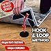 iPrimio New Hook & Loop V Shape Design - 4 Pack Easily Lift and Press Down. Stops Rug Slip & Corner Curling - Rug Corner Gripper for Hardwood and Tile Floor