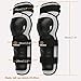 RIDBIKER 1 Pair of Motorcycle Knee Protector,Movable Knee Shin Guard PadsAdjustable Knee Cap Pads Protector Armor for Motorcycle Cycling Racing,Black