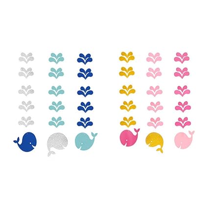 Amazon Com Luoem 2 Sets Nautical Baby Shower Decorations Whale
