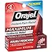 Orajel Maximum Strength Toothache Pain Relief Double Medicated Gel, 0.25 Oz (Pack of 6)