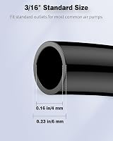 Pawfly Aquarium Airline Tubing 25 m 4-6 mm PVC Hose Black view 4