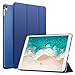 MoKo Case Fit iPad Pro 12.9 - Slim Lightweight Smart Shell Stand Cover with Translucent Frosted Back Protector Fit Apple New iPad Pro 12.9 Inch 2017 & 2015 Tablet, Navy Blue (with Auto Wake/Sleep)