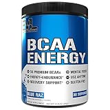 Evlution Nutrition BCAA Energy - High Performance, Energizing Amino Acid Supplement for Muscle Building, Recovery, and Endurance (30 Servings) (Blue Raz)