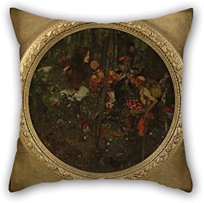 Oil Painting Frank Craig - Goblin Market Throw Cushion Covers 18 X 18 Inches / 45 By 45 Cm Gift Or Decor For Bf Relatives Bedding Kids Boys Lounge Bedding - Double Sides