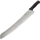 Winco 18" Black Plastic Pizza Knife with Handle | Stainless steel blade, NSF certified, Commercial design, Great for Food Preparation, Portioning and Prep Stations