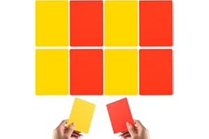 10pcs Referee Penalty Cards, Soccer Referee Red and Yellow Warning Card Professional Referee Cards Referee Accessories Kit fo