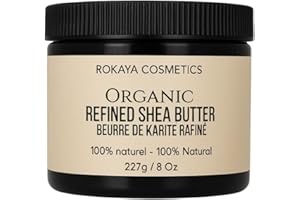 Organic Refined Shea Butter – 100% Natural Moisturizer for Skin & Hair | Odorless, Smooth Texture | Hydrates Dry Skin, Soften