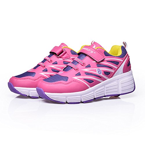 LAROK Kids' Roller Skate Shoes Single Wheel Fashion Sneakers