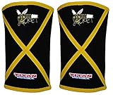 Titan Yellow Jacket Knee Sleeves - 7mm Neoprene - Powerlifting (2XL) - Improved