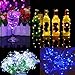 LXS 12PCS Pack Fairy Lights Battery Operated 6.5' 20 LED String Lights Firefly Lights Halloween Lights Copper Wire LED Lights DIY Wedding Dinner Party Bedroom Christmas Decor(6 Colors)