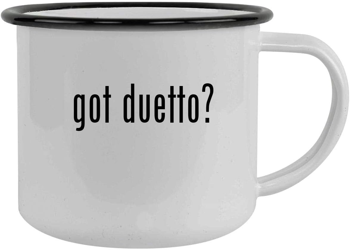 got duetto? - 12oz Camping Mug Stainless Steel, Black