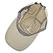 TARTINY UPF50+ UV Protect Sun Hat Unisex Outdoor Quick dry Long Brim Collapsible Portable Cap (A-Khaki)