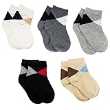 LALUNA BRIDE Kids Boys Cotton Dress Crew Socks 5