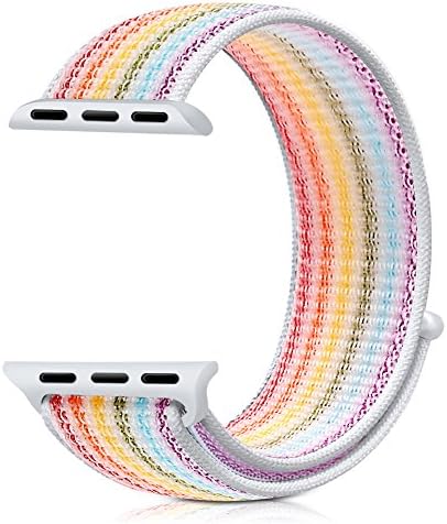 Compatible with iWatch Band Nylon 42MM/44MM Or 38MM/40MM Soft Breathable Nylon I Watch Replacement Band Sport Loop for iWatch Series 4/3/2/1