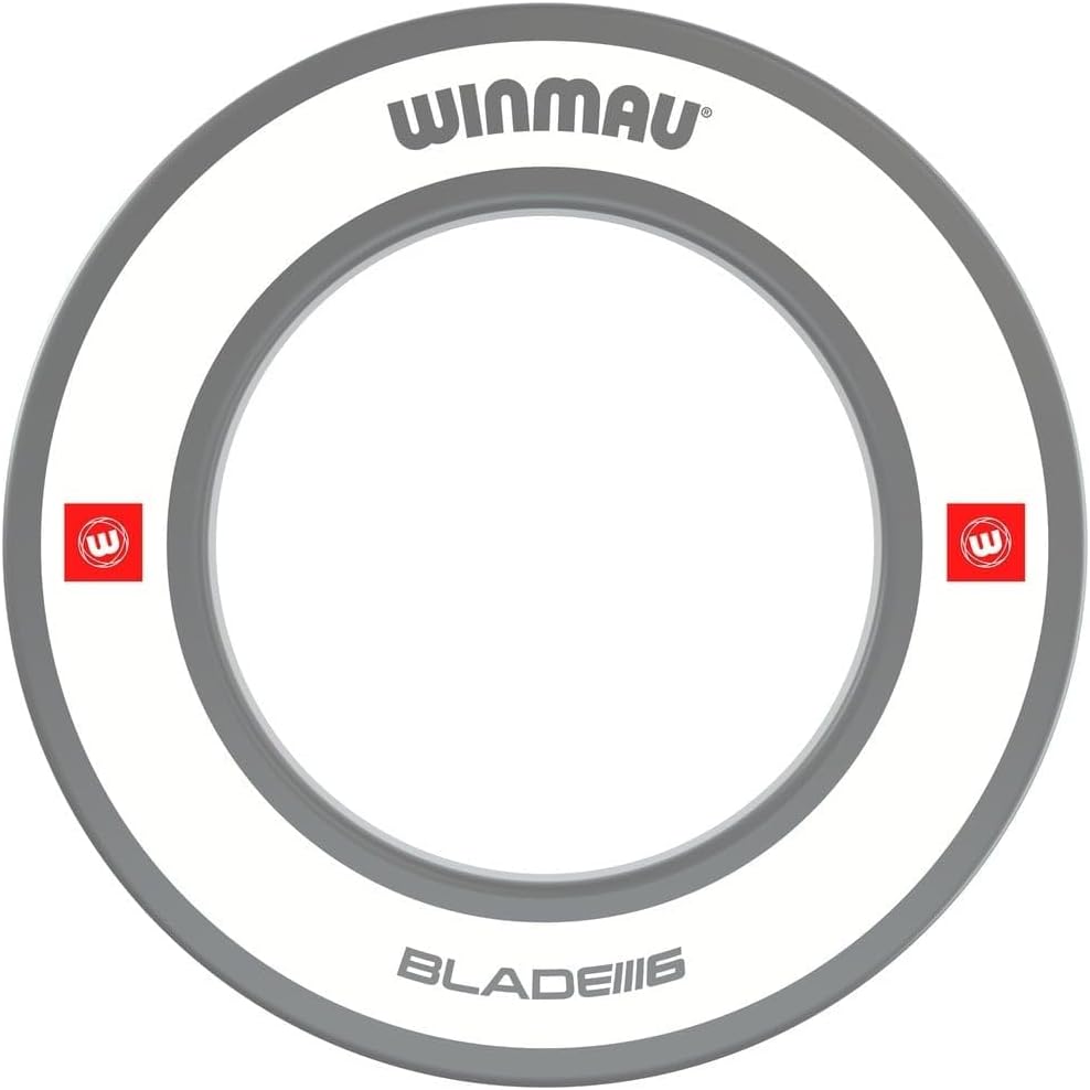 Winmau Pro Line 1.0 Dart Board Surround Ring Grey White Durable Backboard