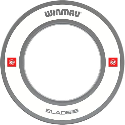 Winmau Pro Line 1.0 Dart Board Surround Ring Grey White Durable Backboard