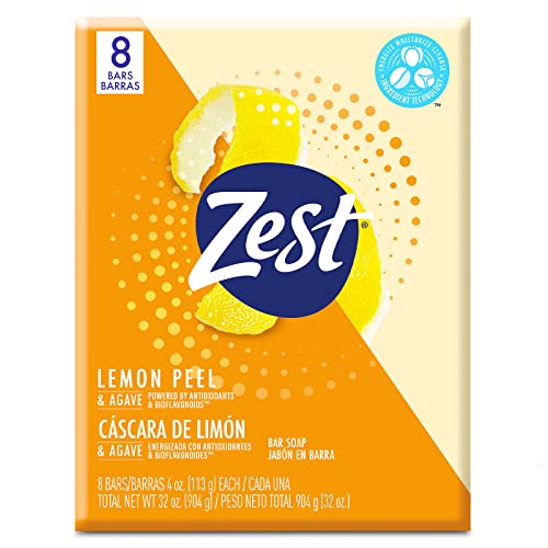 Lemon Peel Bar Soap by Zest - 8 Bars, 4 Oz - Rich