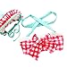 Taiycyxgan Baby Toddler Girls 3pcs Swimwear Grid Bikini Swimsuit With Hat Set,Medium / 3-4 Years,Red