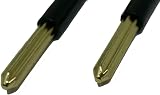 fiXte 2 x Universal Brass Star Keys 80mm for Rack Bolt Door Window Security view 2