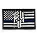 Backwoods Barnaby Police Law Enforcement American Skull Morale Patch/USA American Flag Tactical Patch (AP Thin Blue Line, 2
