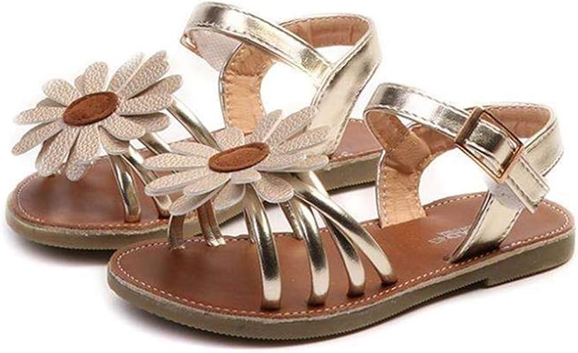 Amazon キッズ サンダル 女の子 花 ドレスシューズ ガールズシューズ ビーチサンダル 子供 かわいい プリンセスサンダル お嬢様 子供シューズ 入園式 結婚式 七五三 誕生日 幼児園 旅行 ビーチ アウトドア 子供靴 サンダル